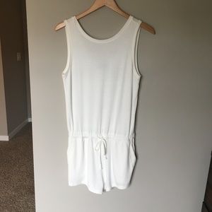 White Terry Romper